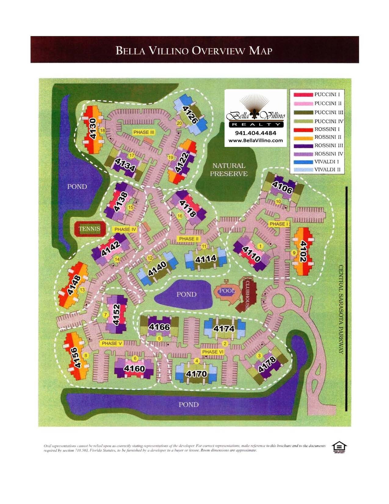 Bella Villino Property Map